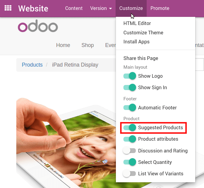 Odoo CMS - a big picture